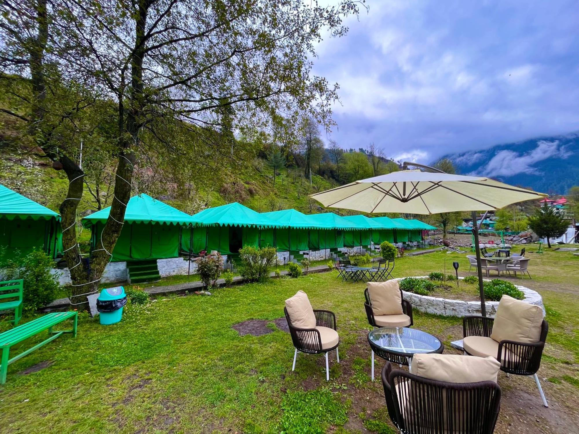 Himalayan Riverside Swiss Cottage Tents, Manali Exterior foto