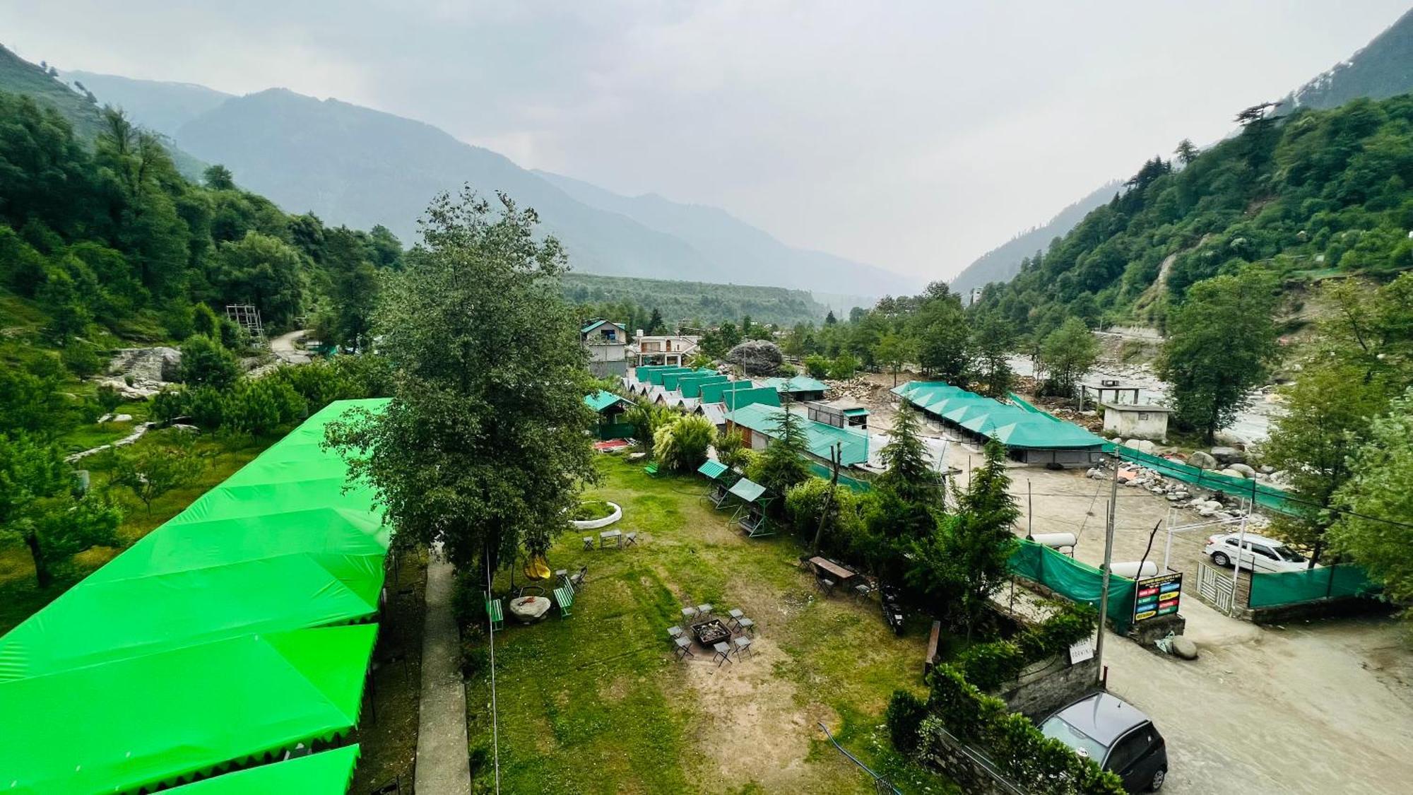 Himalayan Riverside Swiss Cottage Tents, Manali Exterior foto